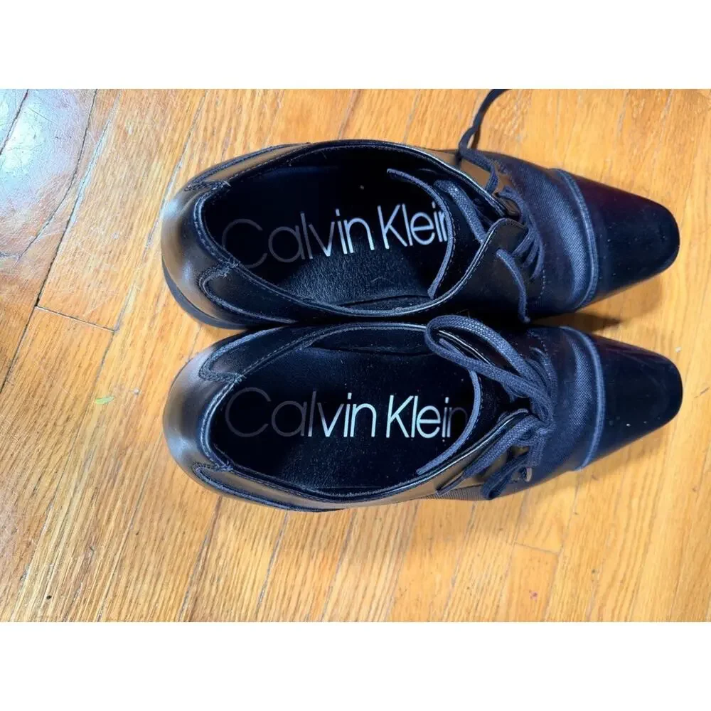 Calvin Klein textured leather